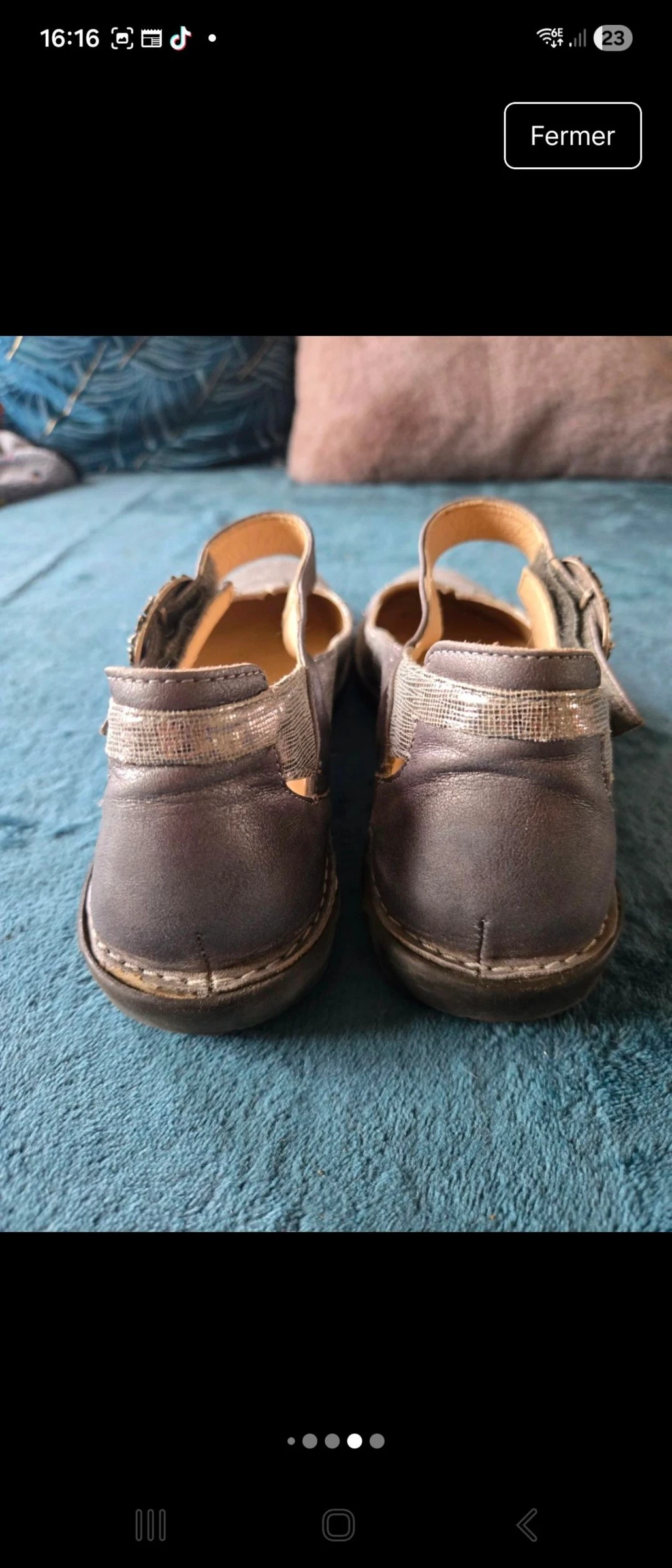 Zapatos planos plateados Dorking talla 40 – photo 6